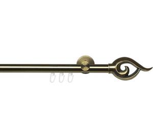 Liedeco Gardinenstange "Innenlaufgarnitur 20 mm Blues Bessie", 1 läufig-läufig, Fixmaß, Gardinenstange Komplett