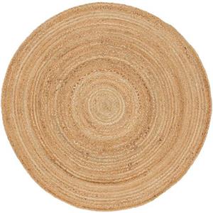 Carpetfine Vloerkleed Nele jute-vloerkleed natuurmateriaal gevlochten tweezijdig te gebruiken kleed van 100% jute, in rond en ovaal, vele maten