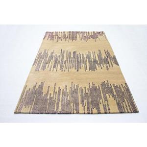 morgenland Wollteppich "Designer Teppich handgetuftet beige", rechteckig