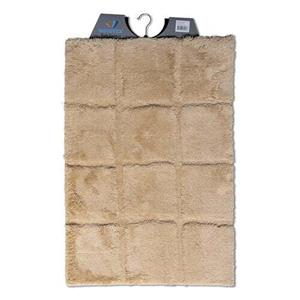 Wicotex Badmat ruit taupe 60x90cm