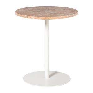 Xenos Bijzettafel Kanton marmer - roze - ø40x45 cm