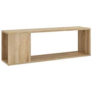 VidaXL Tv-meubel 100x24x32 cm spaanplaat sonoma eikenkleurig