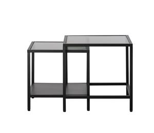 Giga Living Sidetable Bronco Sidetable Set Zwart Metaal - 