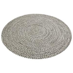 NORTHRUGS Teppich "Trenzado", rund, In- & Outdoor, Handmade-Look, Gewebt, Wetterfest, Balkon, Wohnzimmer