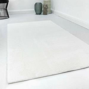Homie Living Vloerkleed Villa Rosso Korte pool, unikleurig, licht glanzende look