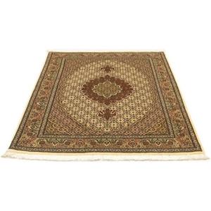 morgenland Teppich "Täbriz 50 Raj Teppich handgeknüpft beige", rechteckig, handgeknüpft