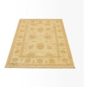 morgenland Wollteppich "Farahan Teppich handgeknüpft beige", rechteckig