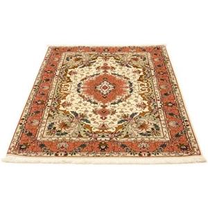 morgenland Teppich "Täbriz 50 Raj Teppich handgeknüpft beige", rechteckig