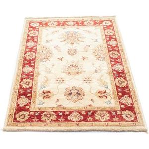morgenland Wollteppich "Ziegler Teppich handgeknüpft beige", rechteckig