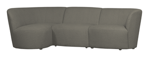 WOOOD 3-zits Loungebank Coco Links, Bouclé - Warm Groen