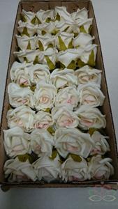 Decoflorall foam roos Elegant 5 cm. zalmrose / st foam roos Eleg