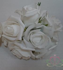 Decoflorall foam roos Emilia PUURWIT DOOS 42 new Puur wit