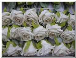 Decoflorall foam roos elegant 5 cm. Sand / stuk foam roos eleg