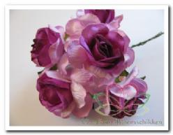 Decoflorall Mulberry roos Purple heart 5 cm./pak Mulberry roos P