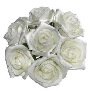 Decoflorall foam roos Emilia antique creme doos 42 foam roos Emilia