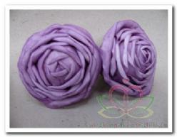 Decoflorall foam rose Lila 9*6cm. / 2 stuks foam rose Lila