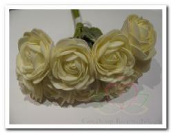 Decoflorall Camelia roos foam 4 cm. creme / doos Camelia roos Fo