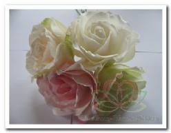 Decoflorall foamrose Sophie Green Groen 14 cm. / DOOS12 foamrose Sophie