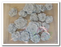 Decoflorall Bloemen polyresin doosje18 blauw Bloemen polyres