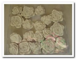 Decoflorall Bloemen polyresin doosje18 wit Bloemen polyres