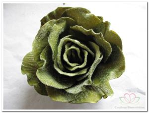 Decoflorall foam Rose Sophie 15cm. snow Smaragd Green Doos12 voordeelpak