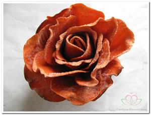 Decoflorall foam Rose Sophie 15cm. snow Rusty Doos12 voordeelpak