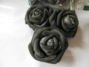 Decoflorall foam Rose Open Grijs Gemeleerd 10cm. Zak/9 stuks foam Roos