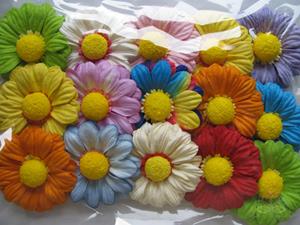 Decoflorall Mulberry Gerbera Summer mixed +/-65 mm / PAK15 Mulberry Gerbera