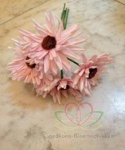 Decoflorall Aster Gerbera foambloem DOOS 30st Softroze Gerbera foambloemen