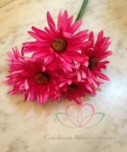 Decoflorall Aster Gerbera foambloem DOOS 30st Fuchsia Gerbera foambloemen