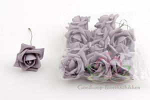 Decoflorall foam rose Purple 6cm. 12 pc zak foam Purple 6cm.