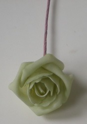 Decoflorall foam Rose Emilia 6cm. Cool Green MINT Groen BUNDEL7 Bundel 7 stuks