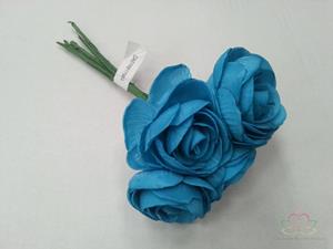 Decoflorall Camelia Ranonkel foambloem Blauw Neon BUNDEL 5 st Ranonkel foambloemen