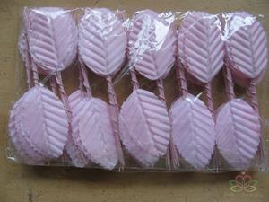 Decoflorall Blad zijde blaadjes op draad BIG- PAK200 ROZE 3*5cm. Blad zijde blaad