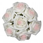 Decoflorall foam roos Emilia 6 cm. cremerose / doos42 foam roos