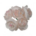 Decoflorall Ranonkels foam 6 cm. Creme Roze/ DOOS 30 stuks Ranonkels van foam