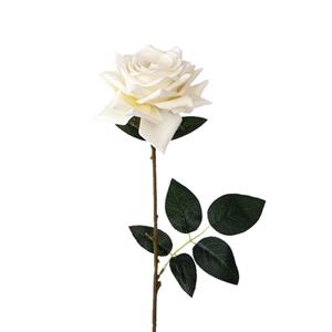 Decoflorall Zijderoos Large diamond roos IVOORWIT/stuk op=op
