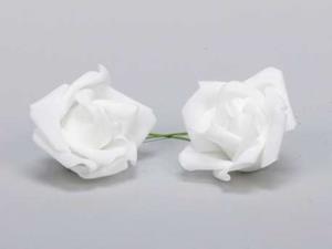 Decoflorall Actie foam rose Wit 5cm. 12pc zak foam wit 5 cm.