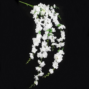 Decoflorall DELPHINIUM IVORY 134cm. LARGE TRAILING  bloemtak