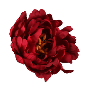 Decoflorall Pioen peonyhead RED 10 cm. dia/ stuk losse bloem RED 10 cm.