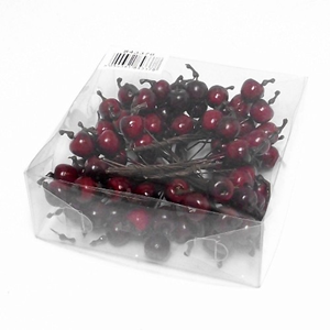 Decoflorall Appeltjes donkerrood +/- 96pcs  Appeltjes donkerrood