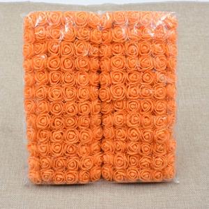 Decoflorall Mini foam roos 2, 5 cm. Oranje +/- 144st zak,  Mini foam roos