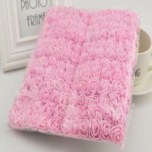 Decoflorall Mini foam roos 2, 5 cm. DeepPink +/- 144st zak,  Mini foam roos