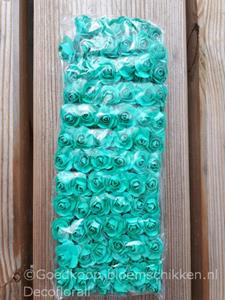 Decoflorall Mulberry Roosjes Tiffany blue pak 144  Mulberry Roosje