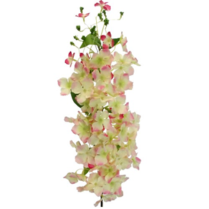 Decoflorall Bloesemtak Hydrangea Peach/Pink 108cm. bloemtak