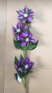 Decoflorall CLEMATIS SPRAY PURPLE 78 cm. bloomon boeket