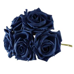 Decoflorall Foam Roos  Open Tea Rose X5 Navy Foamroos