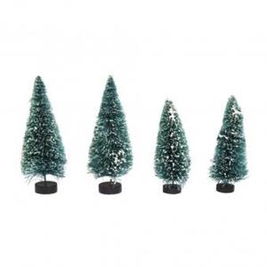 Decoflorall Dennenboompjes besneeuwd, 9+12 cm gesorteerd 4st. Succulent