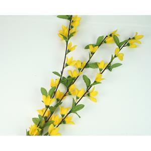 Decoflorall Forsythia 70 cm met +/-30 bloemen Kunsttak 
