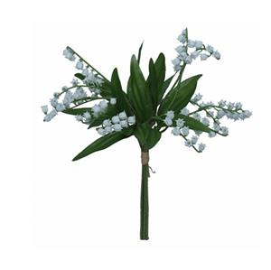 Decoflorall Lelietje van Dalen 36cm. LILY OF THE VALLEY bundel WHITE Lelietje van Dalen